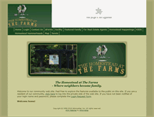 Tablet Screenshot of homesteadatthefarms.com